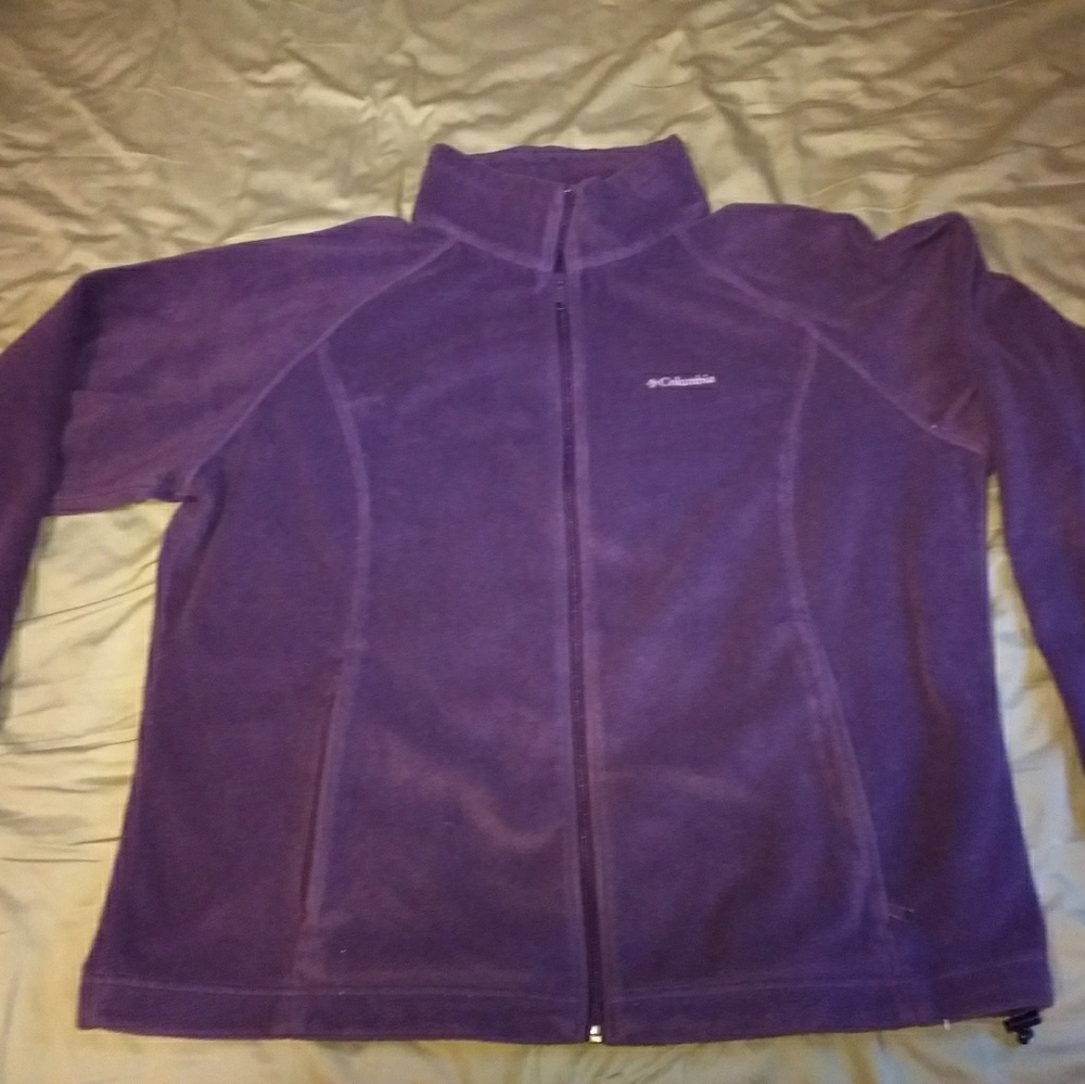 Columbia Women's Purple Zippered Fleece 2X